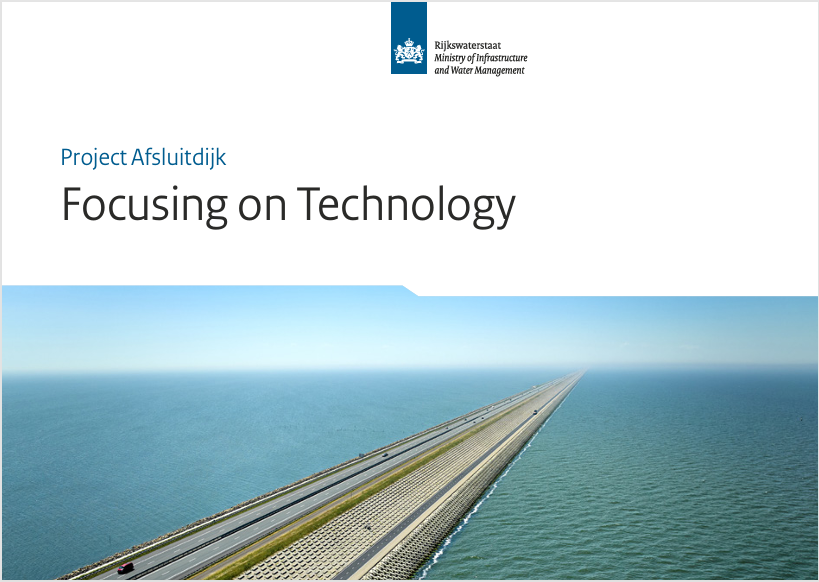 Birdview of Afsluitdijk stretching into the horizon. Right and left surrounded by water. 